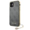 Guess GUHCN61GF4GGR iPhone 11 6,1 / Xrgrey/szary hard case 4G Charms Collection